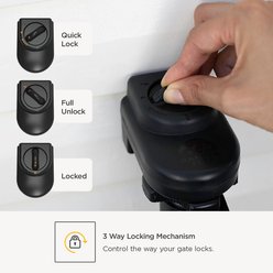 Hakuna Pets Indoor & Outdoor Paw Proof Retractable Locking Dog Gate, Gray slide 2 of 9