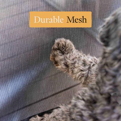 Show full view: Hakuna Pets Polyester Paw Proof Retractable, 3-Way-Locking Dog & Cat Gate, 71-in, White slide 5 of 11