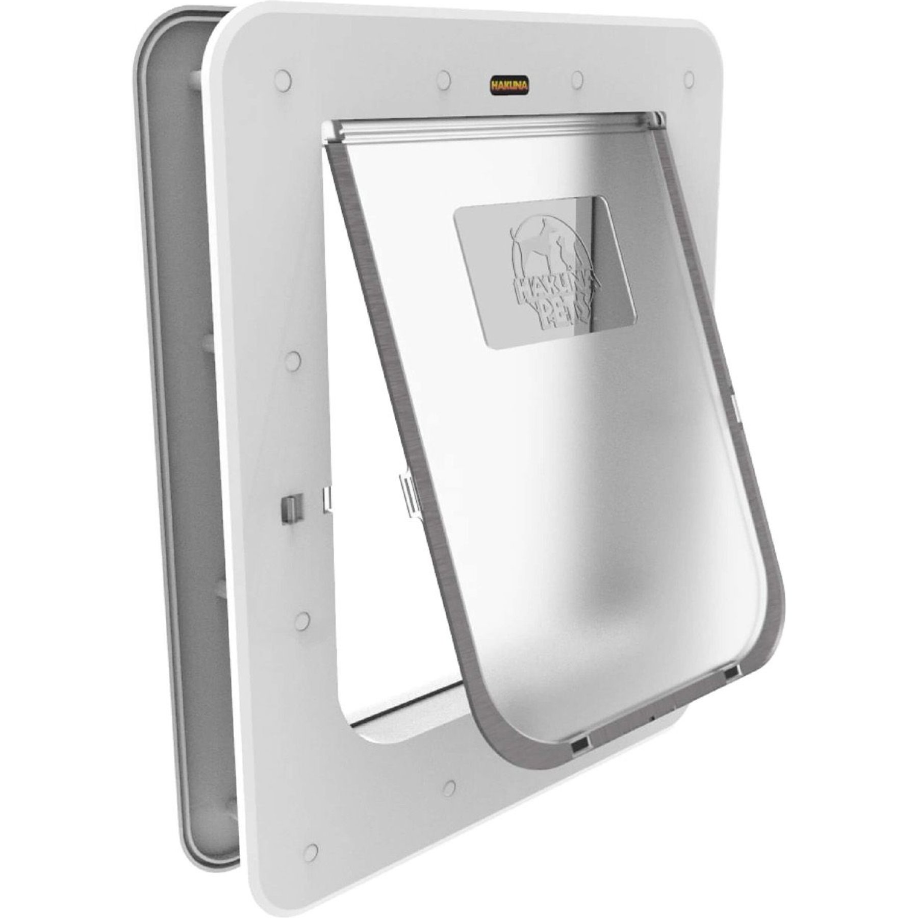 Hakuna Pets Super Tough Dog & Cat Door, White, Medium
