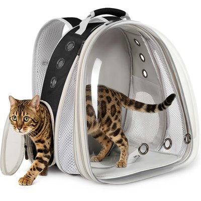 Halinfer Halinfer Expandable Bubble Cat Backpack Carrier, Black