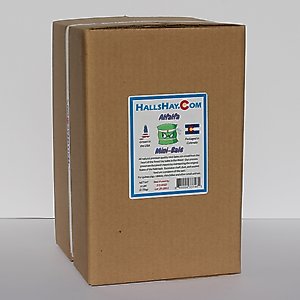 Hall's Hay Alfalfa Mini-Bale Small Pet Food, 6-lb box