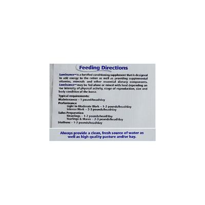 Show full view: Hallway Feeds Luminance Fortified Equine Conditioning High Fat Horse Feed, 40-lb bag slide 6 of 6