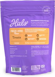 Halo 100% Chicken Breast Freeze-Dried Cat Treats, 2.2-oz bag slide 2 of 6