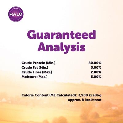 Show full view: Halo 100% Chicken Breast Freeze-Dried Dog Treats, 3.7-oz bag slide 8 of 11