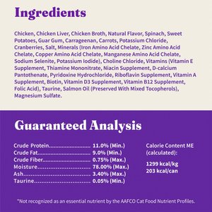 Halo Adult Grain-Free Pate Chicken Recipe Wet Cat Food, 5.5-oz can, case of 12