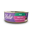 Halo Adult Grain-Free Pate Turkey Recipe Wet Cat Food, 5.5-oz can, case of 12