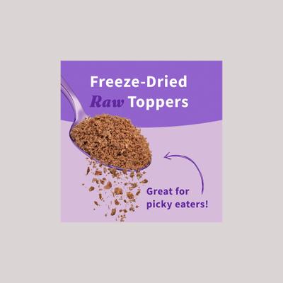 Show full view: Halo Beef Protein Recipe Freeze-Dried Raw Dog Food Topper, 3.5-oz bag slide 5 of 10