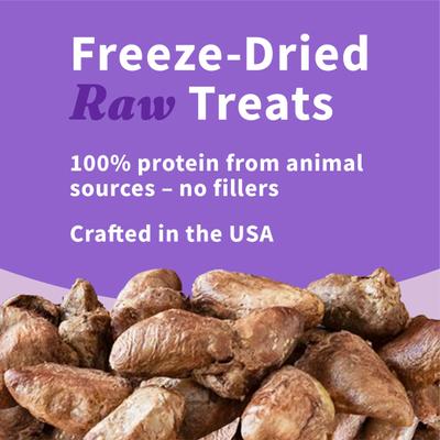 Show full view: Halo Chicken Hearts Recipe Freeze-Dried Raw Dog Treats, 2-oz bag slide 4 of 5