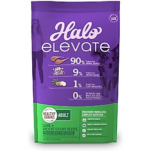 Halo Elevate Healthy Grains Lamb Recipe Dry Dog Food, 20-lb bag