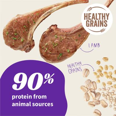 Show full view: Halo Elevate Healthy Grains Lamb Recipe Dry Dog Food, 20-lb bag slide 4 of 11