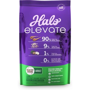 Halo Elevate Healthy Grains Lamb Recipe Dry Dog Food, 3.5-lb bag