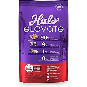 Halo Elevate Healthy Grains Red Meat Recipe Dry Dog Food, 3.5-lb bag