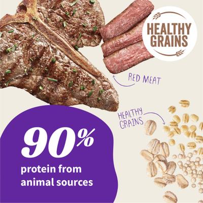 Show full view: Halo Elevate Healthy Grains Red Meat Recipe Dry Dog Food, 3.5-lb bag slide 4 of 11