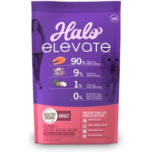 Halo Elevate Healthy Grains Salmon Recipe Dry Dog Food, 20-lb bag