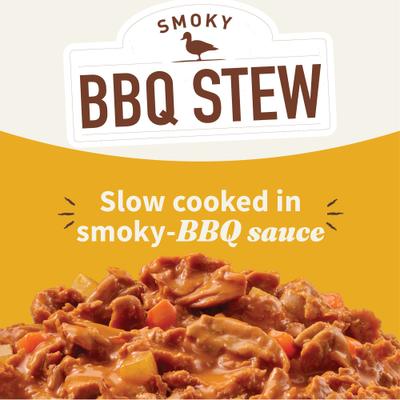 Show full view: Halo Elevate Smoky BBQ Glazed Chicken Stew with White Potatoes & Carrots Grain-Free Wet Dog Food, 12.7-oz can, case of 6 slide 4 of 9