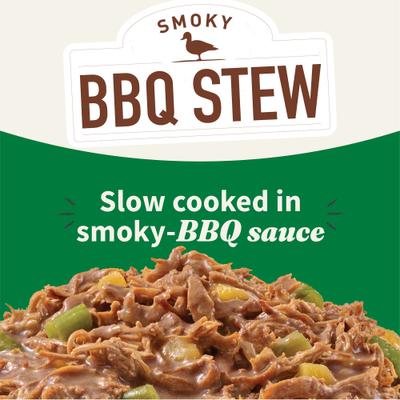 Show full view: Halo Elevate Smoky BBQ Shredded Chicken Stew with Sweet Potatoes & Green Beans Grain-Free Wet Dog Food, 12.7-oz can, case of 6 slide 4 of 9