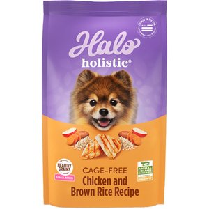 Halo Holistic Chicken & Brown Rice Small Breed Dry Dog Food, 10-lb bag