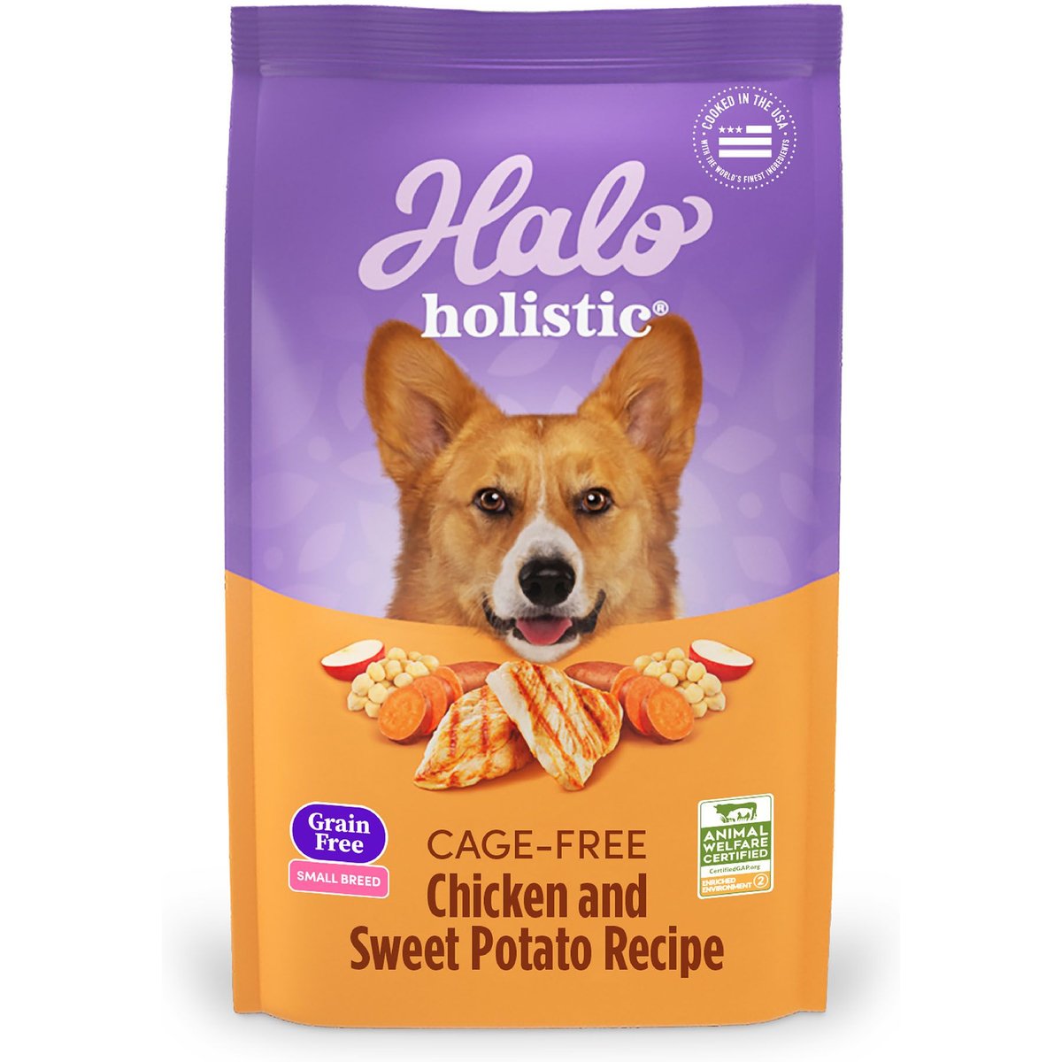 Halo Holistic Digestive Health Small Breed Grain-Free Chicken & Sweet Potato Recipe Dry Dog Food, 3.5-lb bag