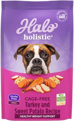 Show full view: Halo Holistic Complete Digestive Health Grain-Free Turkey & Sweet Potato Dog Food Recipe Adult Dry Dog Food, 10-lb bag slide 1 of 13