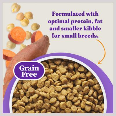 Show full view: Halo Holistic Complete Digestive Health Wild-Caught Salmon & Whitefish Recipe Small Breed Dry Dog Food, 3.5-lb bag slide 7 of 10