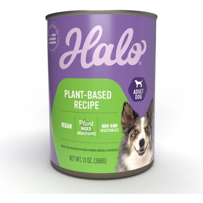Halo Halo Holistic Garden of Vegan Recipe Adult Canned Dog Food, 13-oz, case of 12
