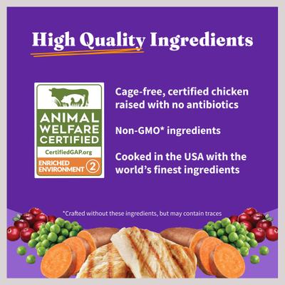 Show full view: Halo Holistic Indoor Chicken Recipe Complete Digestive Health & Healthy Weight Support Adult Grain-Free Cage-Free Dry Cat Food, 6-lb bag slide 8 of 12