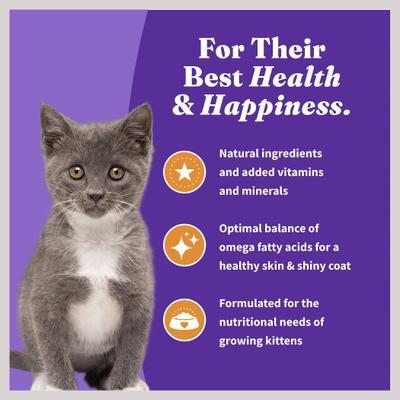 Show full view: Halo Holistic Kitten Food Grain-Free Cage-Free Chicken Recipe Complete Digestive Health Dry Cat Food, 3-lb bag slide 8 of 13