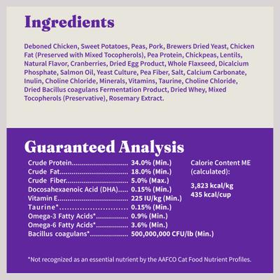 Show full view: Halo Holistic Kitten Food Grain-Free Cage-Free Chicken Recipe Complete Digestive Health Dry Cat Food, 3-lb bag slide 10 of 13