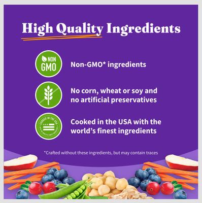 Show full view: Halo Holistic Vegan Dog Food Complete Digestive Health Plant-Based Recipe with Superfoods Adult Formula Dry Dog Food, 21-lb bag slide 7 of 10