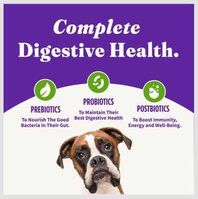 Show full view: Halo Holistic Vegan Dog Food Complete Digestive Health Plant-Based Recipe with Superfoods Adult Formula Dry Dog Food, 21-lb bag slide 8 of 10