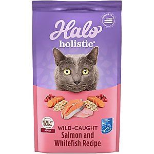 Halo Holistic Wild-Caught Salmon & Whitefish Recipe Dry Cat Food, 3-lb bag