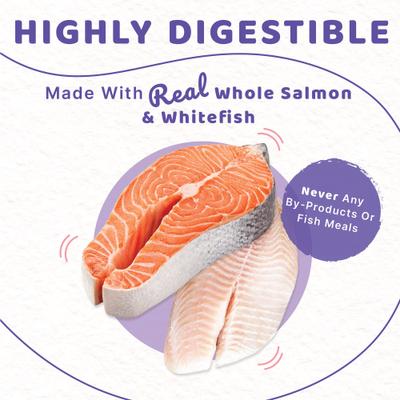 Show full view: Halo Holistic Wild-Caught Salmon & Whitefish Recipe Dry Cat Food, 6-lb bag slide 7 of 12