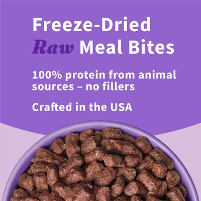 Show full view: Halo Meal Bites Turkey Recipe Raw Freeze-Dried Dog Food, 14-oz bag slide 5 of 7