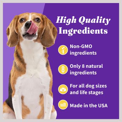 Show full view: Halo Plant-Based Dog Treats with Peanut Butter & Banana Vegan Dog Treat, 8-oz bag slide 5 of 9
