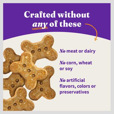 Show full view: Halo Plant-Based Dog Treats with Peanuts & Pumpkin Vegan Dog Treat, 8-oz slide 7 of 13