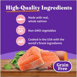 Halo Salmon Recipe Pate Grain-Free Indoor Cat Canned Cat Food, 5.5-oz, case of 12 slide 2 of 7