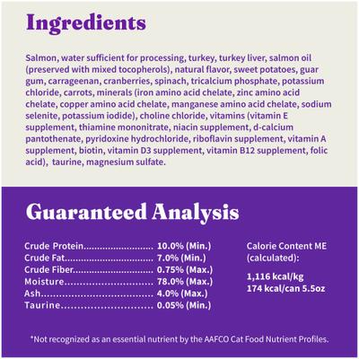 Show full view: Halo Salmon Recipe Pate Grain-Free Indoor Cat Canned Cat Food, 5.5-oz, case of 12 slide 7 of 10