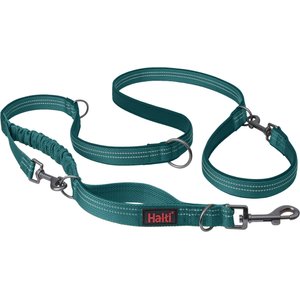 Halti Anatomy Multi Lead Polyester Bungee Reflective Dog Leash, Teal, Small: 6.6-ft long, 1/2-in wide