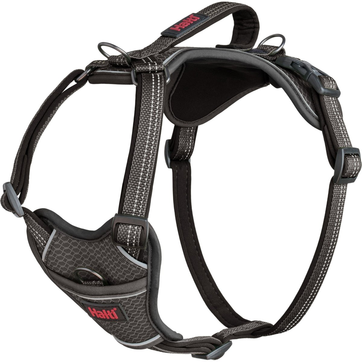 Halti Anatomy Reflective Dog Harness, Grey, X-Small: 12.5 to 17.25-in chest