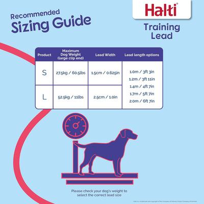 Show full view: Halti Lead Adjustable Training Dog Leash, Cobalt Blue, Small slide 3 of 5