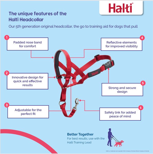 Halti Nylon Padded No Pull Dog Headcollar