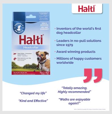 Show full view: Halti Nylon Padded No Pull Dog Headcollar, Red, Size 1 slide 4 of 10