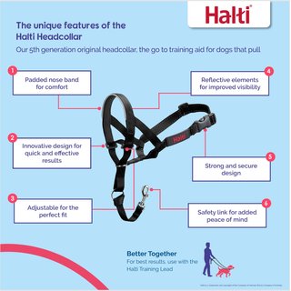 Halti Nylon Padded No Pull Dog Headcollar, Size 3: 15.5 to 21-in neck slide 2 of 9