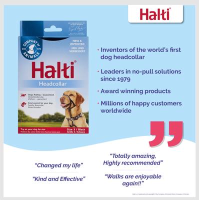 Show full view: Halti Nylon Padded No Pull Dog Headcollar, Size 3: 15.5 to 21-in neck slide 4 of 13