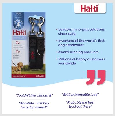 Show full view: Halti Nylon Training Dog Lead, Black, Large: 6.56-ft long, 0.98-in wide slide 4 of 12