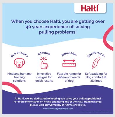 Show full view: Halti OptiFit Nylon Padded No Pull Dog Headcollar, Medium: 16.5 to 21-in neck slide 6 of 10