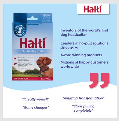 Show full view: Halti OptiFit Nylon Padded No Pull Dog Headcollar, Small: 9.5 to 15.5-in neck slide 5 of 11