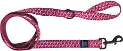 Hamilton A Day Together Ribbon Overlay Nylon Standard Dog Leash, Raspberry Star, Medium/Large: 6-ft long, 1-in wide