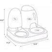 Show in main carousel: HANAMYA 2-in-1 Dog & Cat Feeder Set with Automatic Water Dispenser slide 3 of 7