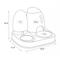 Show in main carousel: HANAMYA 2-in-1 Dog & Cat Feeder Set with Automatic Water Dispenser slide 3 of 7
